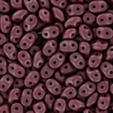 SuperDuo Beads 2.5x5mm Powdery - Maroon
